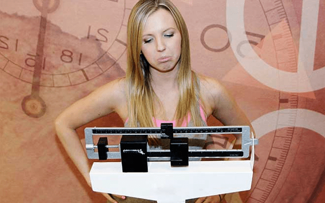 Peso ao perder peso